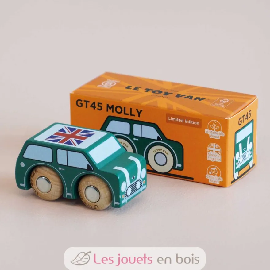 Mini voiture en bois Molly No 7 verte - Le Toy Van