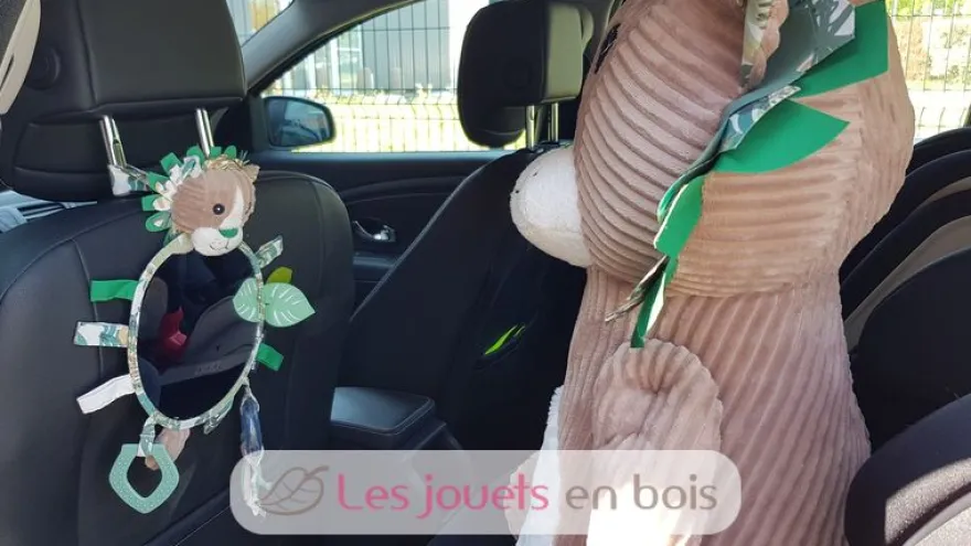 Miroir d'éveil Jélékros lion gris vert Les Déglingos