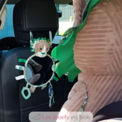 Miroir d'éveil Jélékros lion gris vert Les Déglingos