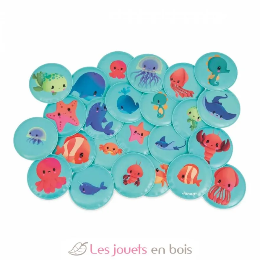 Mémo de bain Mes Bébés Animaux - Janod