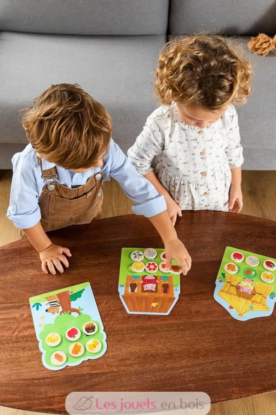 Mémo et Loto des 3 Petits Cochons - Goula