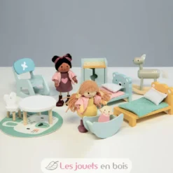 Mobilier chambre enfants pour maison de poupées - Tender Leaf Toys