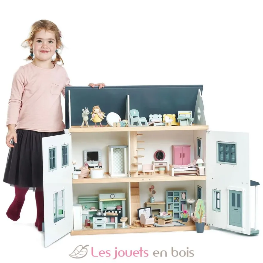 Mobilier salle de bain pour maison de poupées - Tender Leaf Toys
