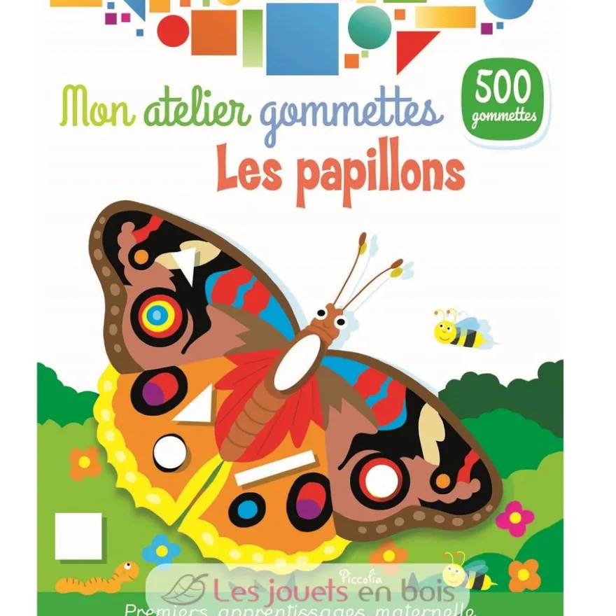 Mon atelier gommettes Les papillons - Piccolia