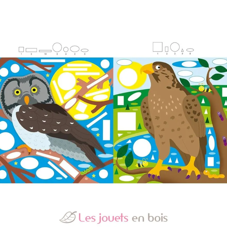 Mon atelier gommettes Les rapaces - Piccolia