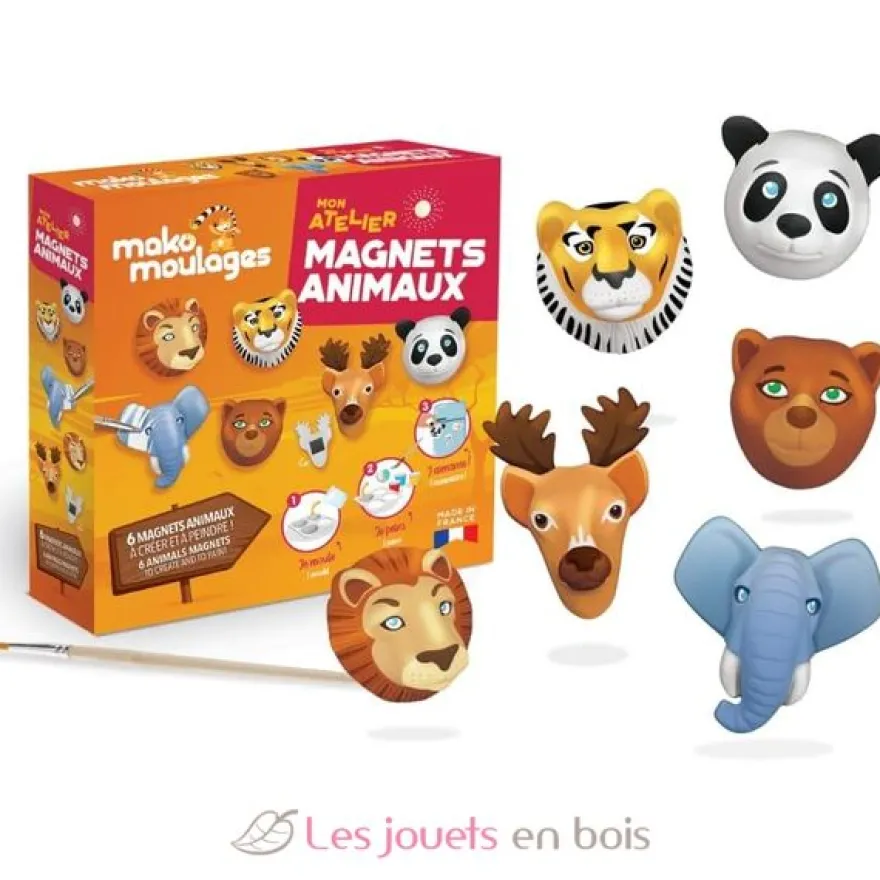 Mon atelier moulage Magnets Animaux - mako moulages