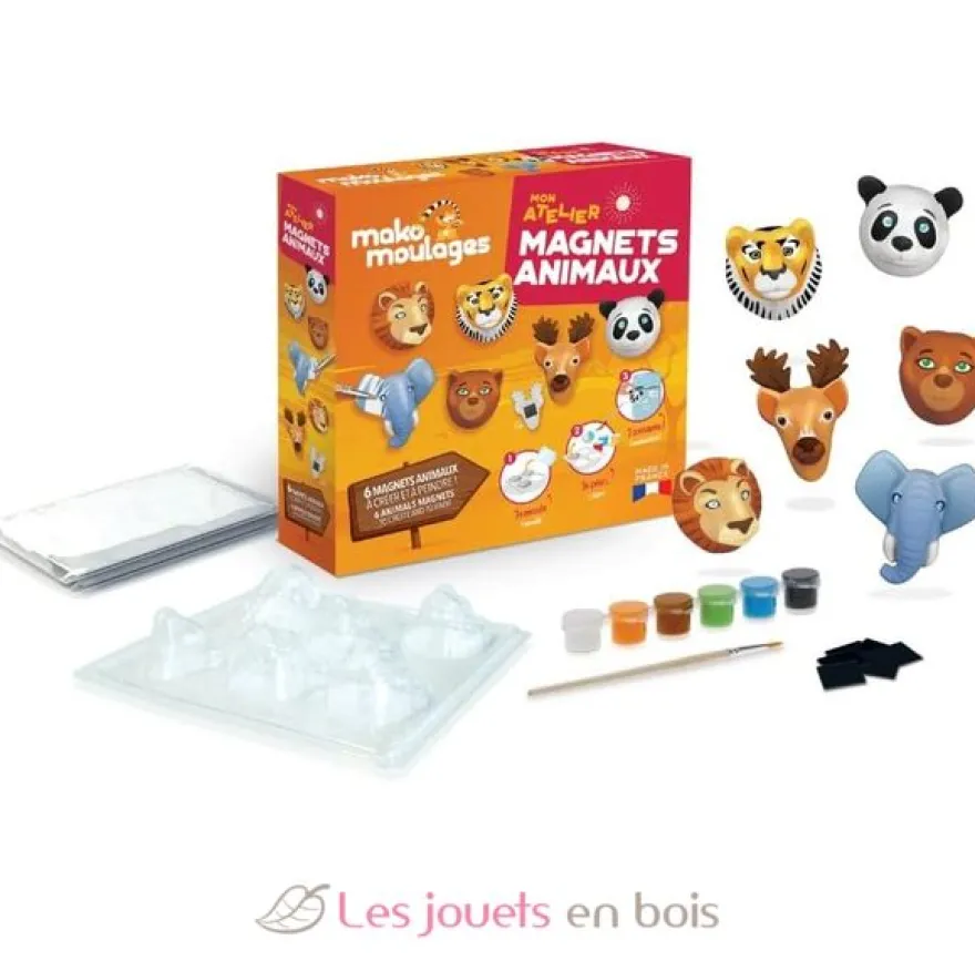 Mon atelier moulage Magnets Animaux - mako moulages