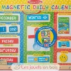 Mon calendrier journalier magnétique en anglais - Melissa & Doug