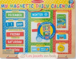 Mon calendrier journalier magnétique en anglais - Melissa & Doug