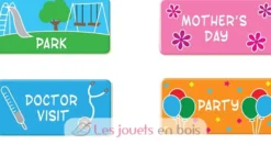 Mon calendrier journalier magnétique en anglais - Melissa & Doug