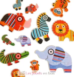 Mon 1er puzzle animaux de la jungle - Mideer