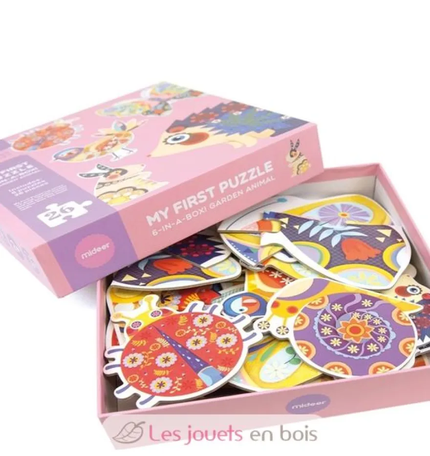 Mon 1er puzzle animaux du jardin - Mideer