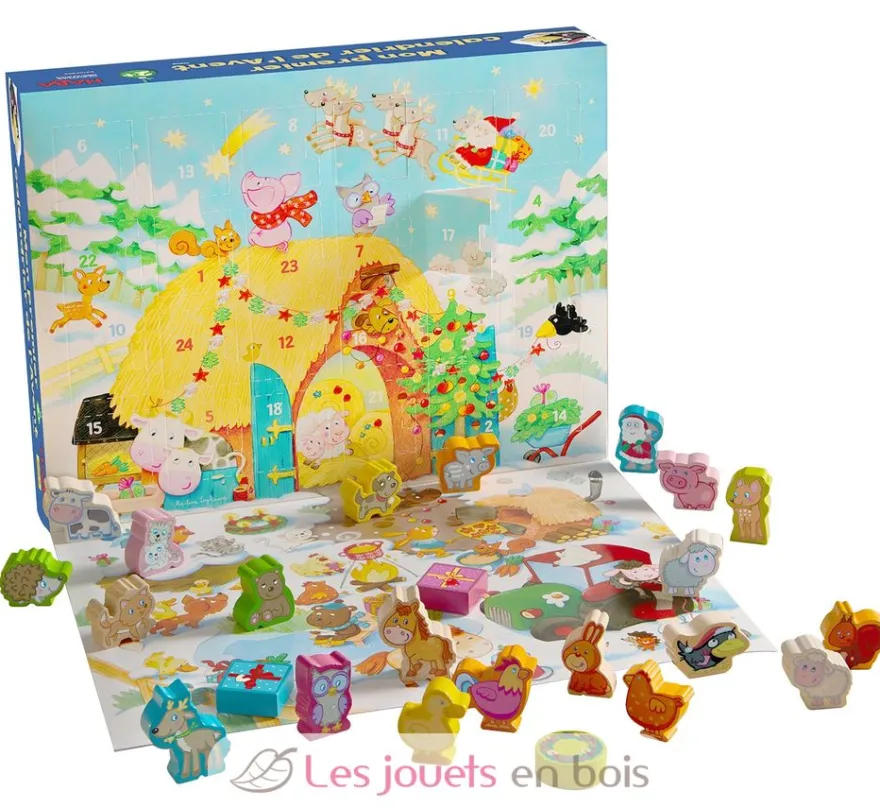 Mon premier calendrier de l'Avent - Noël à la ferme - Haba