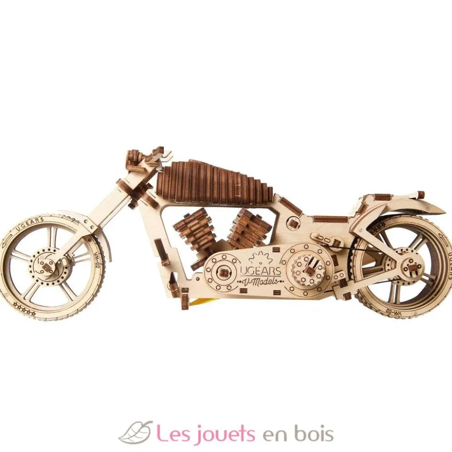 Moto VM-02 - Puzzle 3D mécanique en bois - Ugears