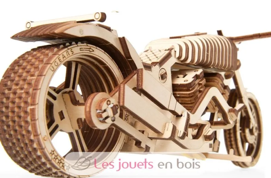 Moto VM-02 - Puzzle 3D mécanique en bois - Ugears