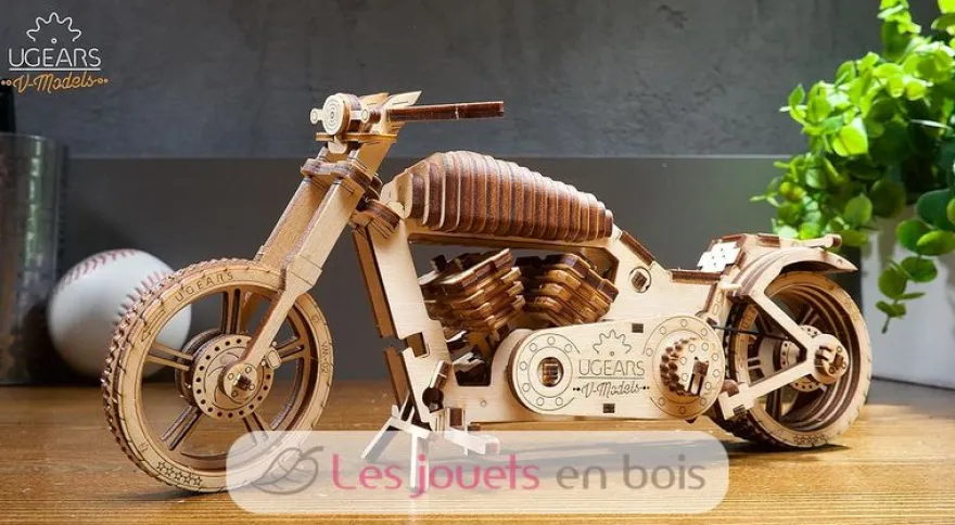 Moto VM-02 - Puzzle 3D mécanique en bois - Ugears