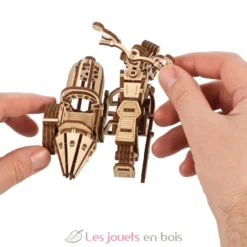 Moto volante de Hagrid - Puzzle 3D mécanique en bois - Ugears