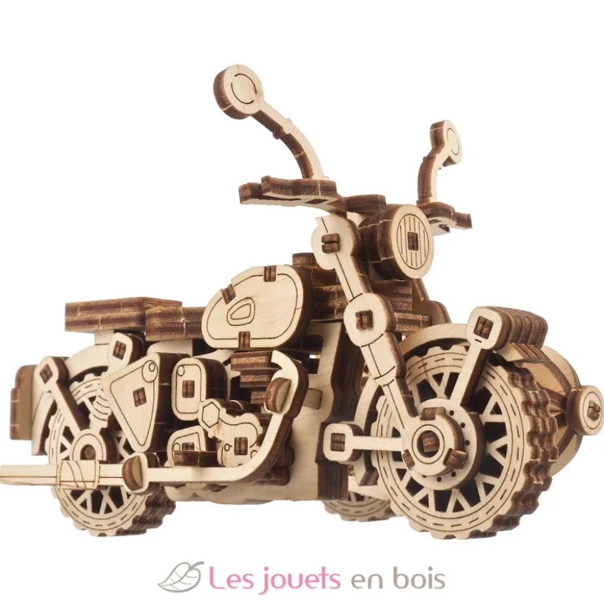 Moto volante de Hagrid - Puzzle 3D mécanique en bois - Ugears