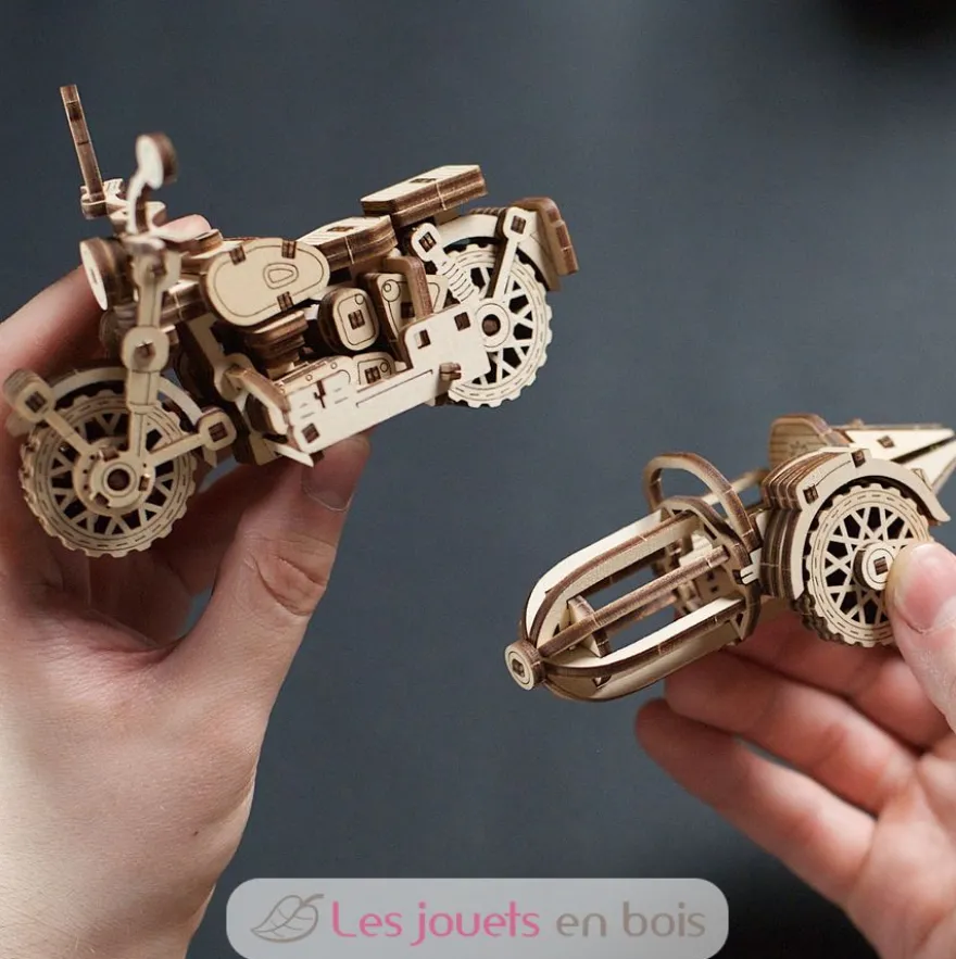 Moto volante de Hagrid - Puzzle 3D mécanique en bois - Ugears