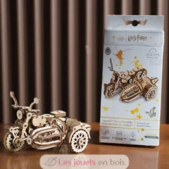 Moto volante de Hagrid - Puzzle 3D mécanique en bois - Ugears