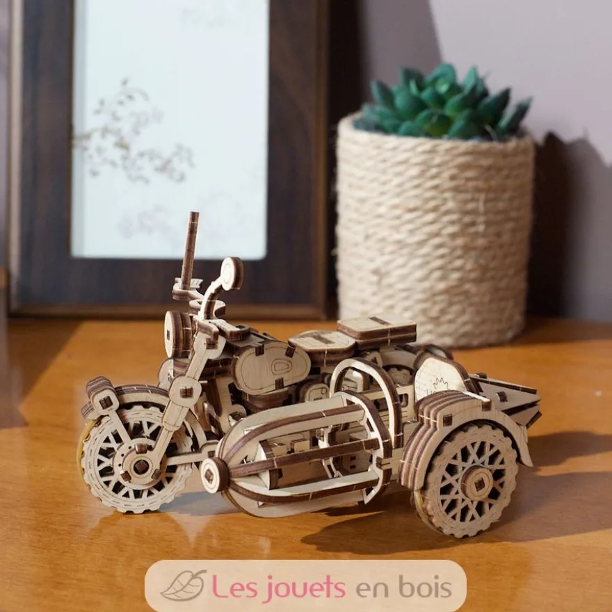 Moto volante de Hagrid - Puzzle 3D mécanique en bois - Ugears