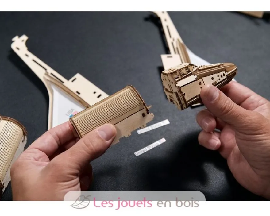 Navette spatiale Discovery NASA - Puzzle 3D mécanique en bois - Ugears