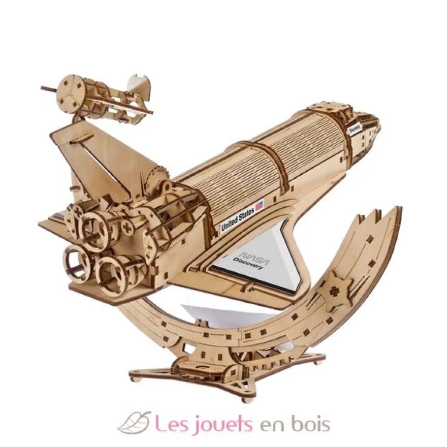 Navette spatiale Discovery NASA - Puzzle 3D mécanique en bois - Ugears