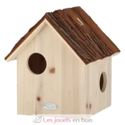 Nichoir écureuil avec toit en écorce - Esschert Design