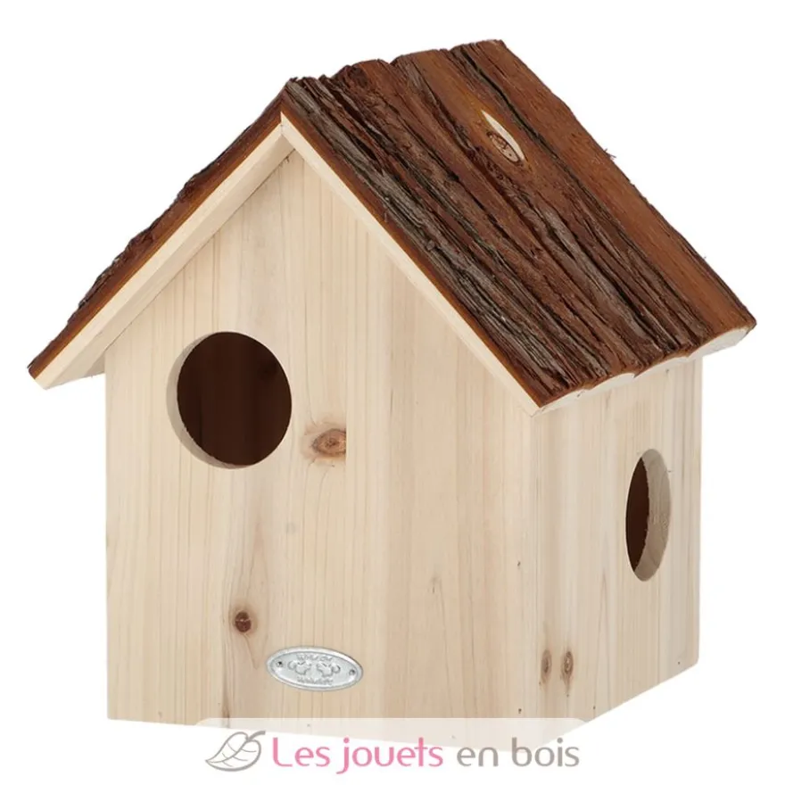 Nichoir écureuil avec toit en écorce - Esschert Design