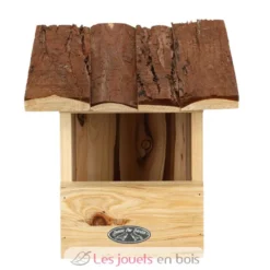 Nichoir rouge gorge avec toit en écorce - Esschert Design