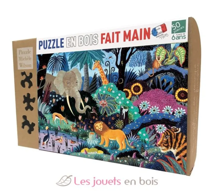 Nuit dans la jungle d'Alain Thomas - Puzzle Michèle Wilson