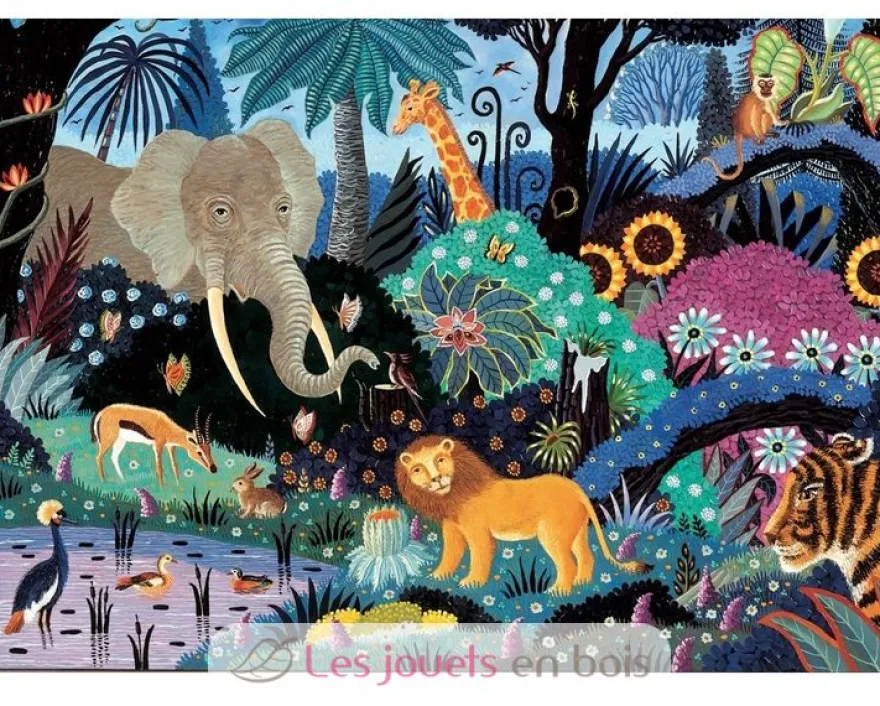 Nuit dans la jungle d'Alain Thomas - Puzzle Michèle Wilson