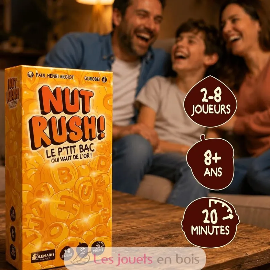 NUT RUSH ! jeu d'ambiance - Gigamic