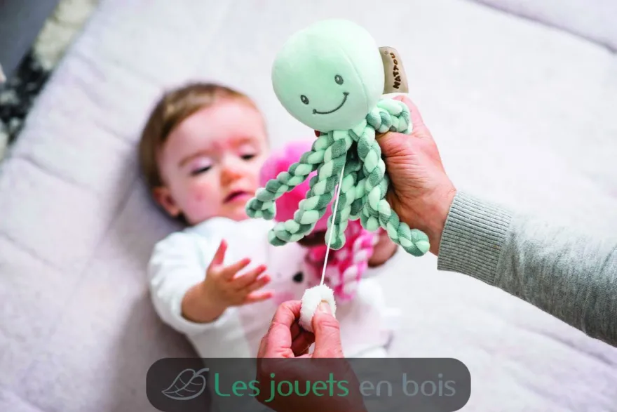 Octopus Poulpe Musical vert de gris - Nattou