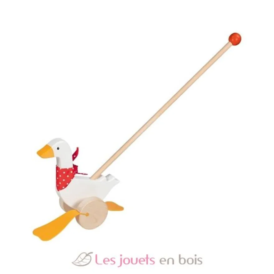 Oie Bertha à pousser en bois - Goki