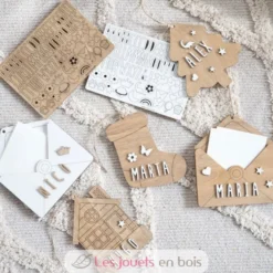 Os de Noël personnalisable bois blanc - Vintiun