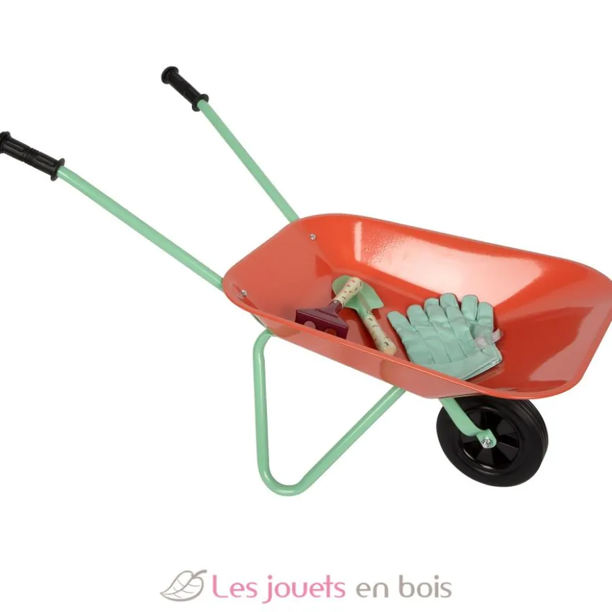 Outils de jardinage avec brouette Tiny Garden - Métal et plastique - Small Foot