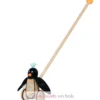 Pablo le pingouin à pousser en bois noir - Goki