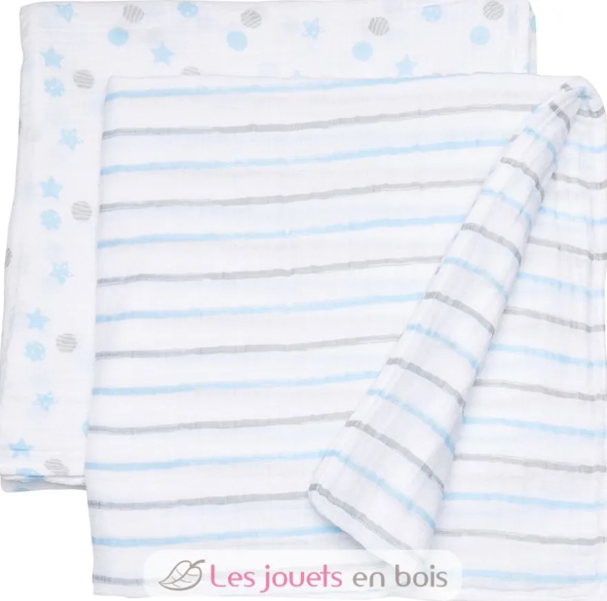 Pack de 2 maxi langes + clips - Lulujo