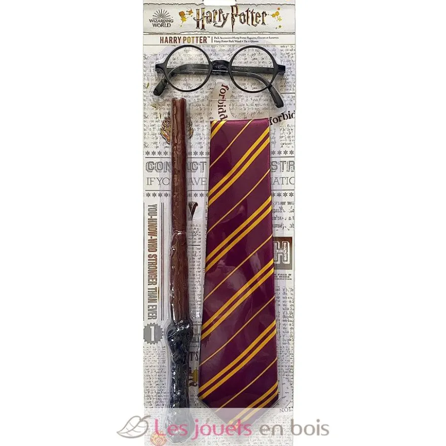 Pack Lunettes Baguette Cravate Harry Potter - Rubies