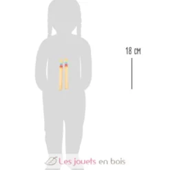 Paire de claves en bois massif - Small Foot Compagny