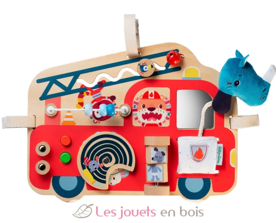 Panneau d'activités Camion de pompier - Lilliputiens