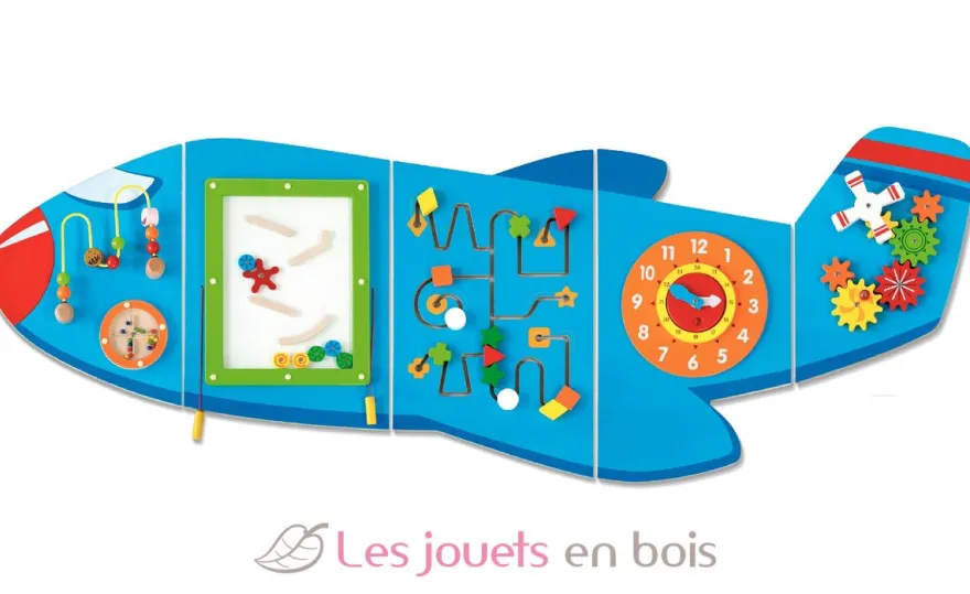 Panneau d'activités mural Avion - Viga Toys