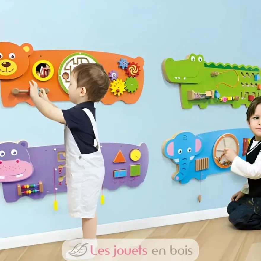 Panneau d'activités mural Crocodile - Viga Toys