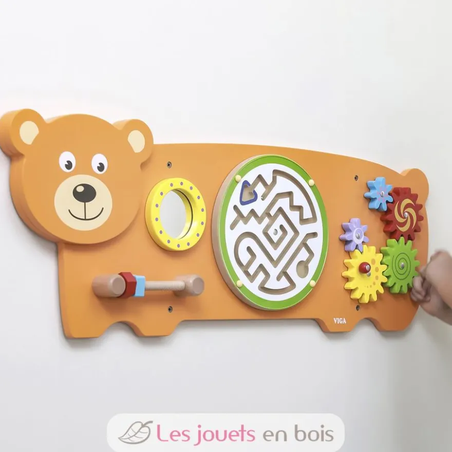 Panneau d'activités mural Ours - Viga Toys
