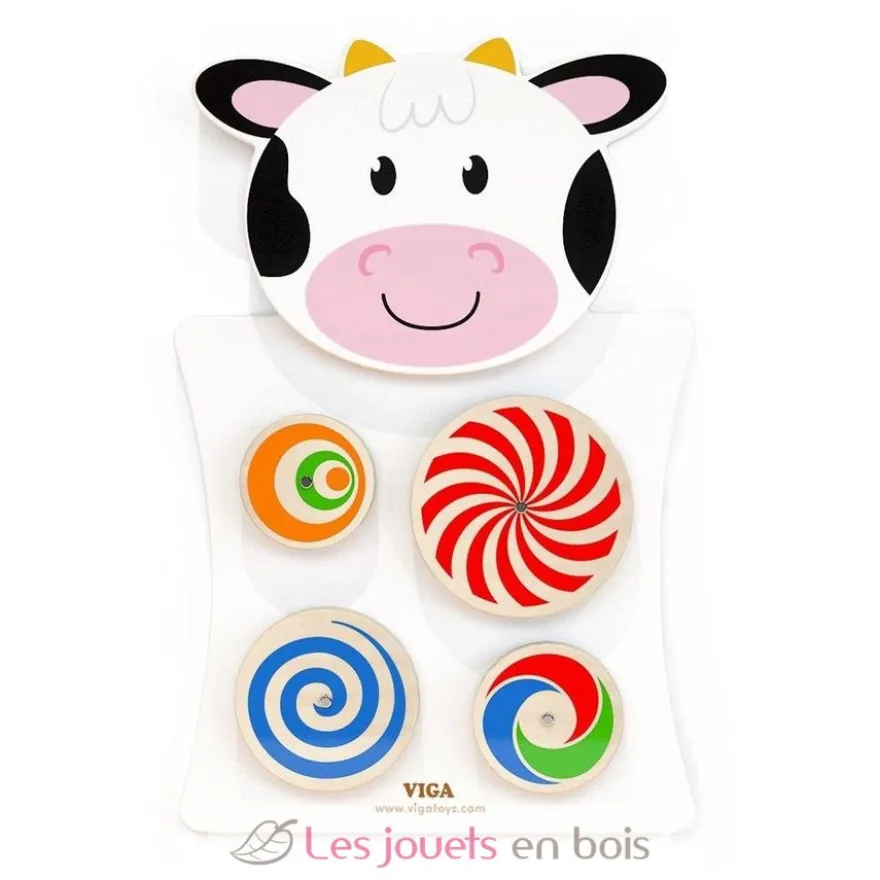 Panneau d'activités mural Vache - Viga Toys