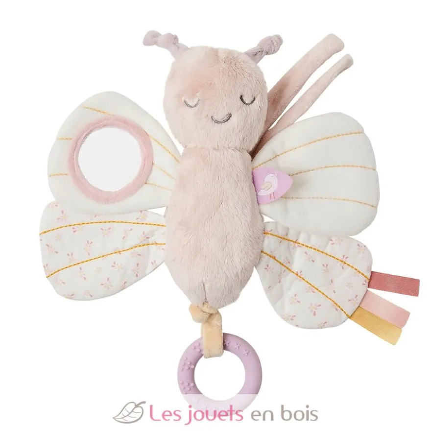 Papillon d'activité Alice et Pomme rose poudré - Nattou