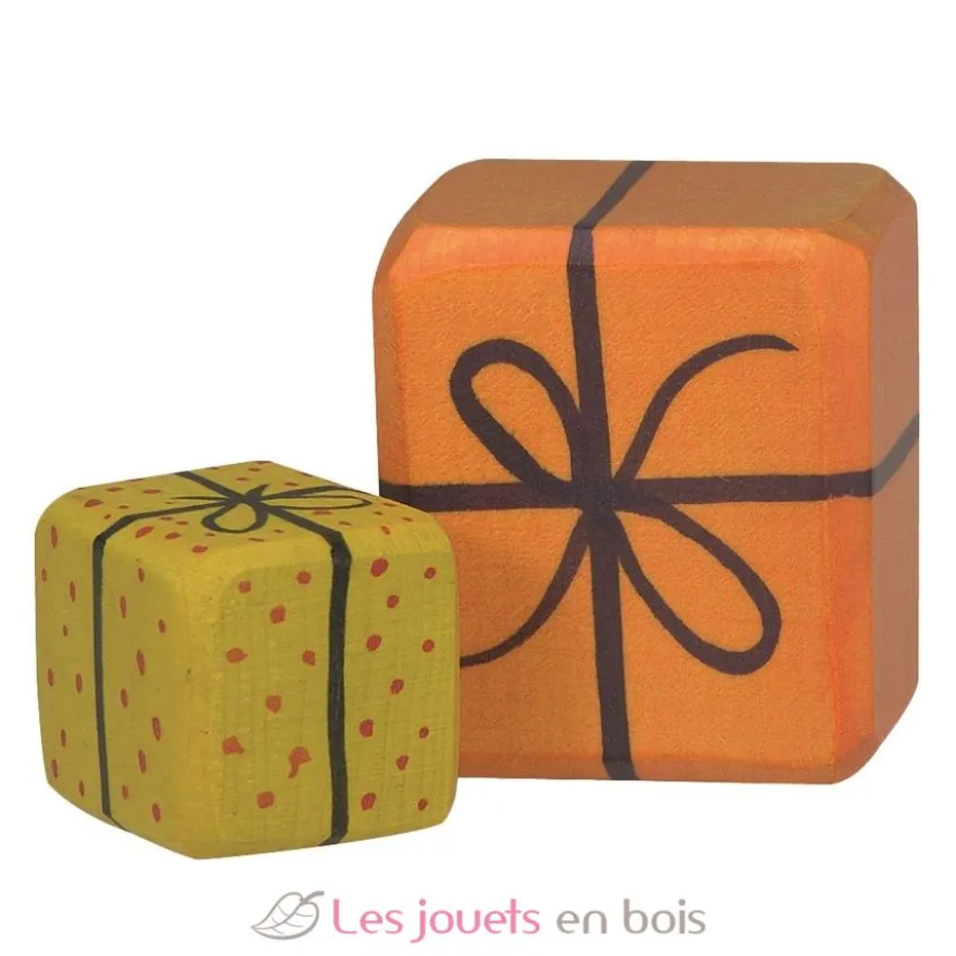 2 paquets cadeaux pour figurine - Holztiger