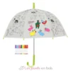 Parapluie blanc à colorier Animaux ferme - Esschert Design