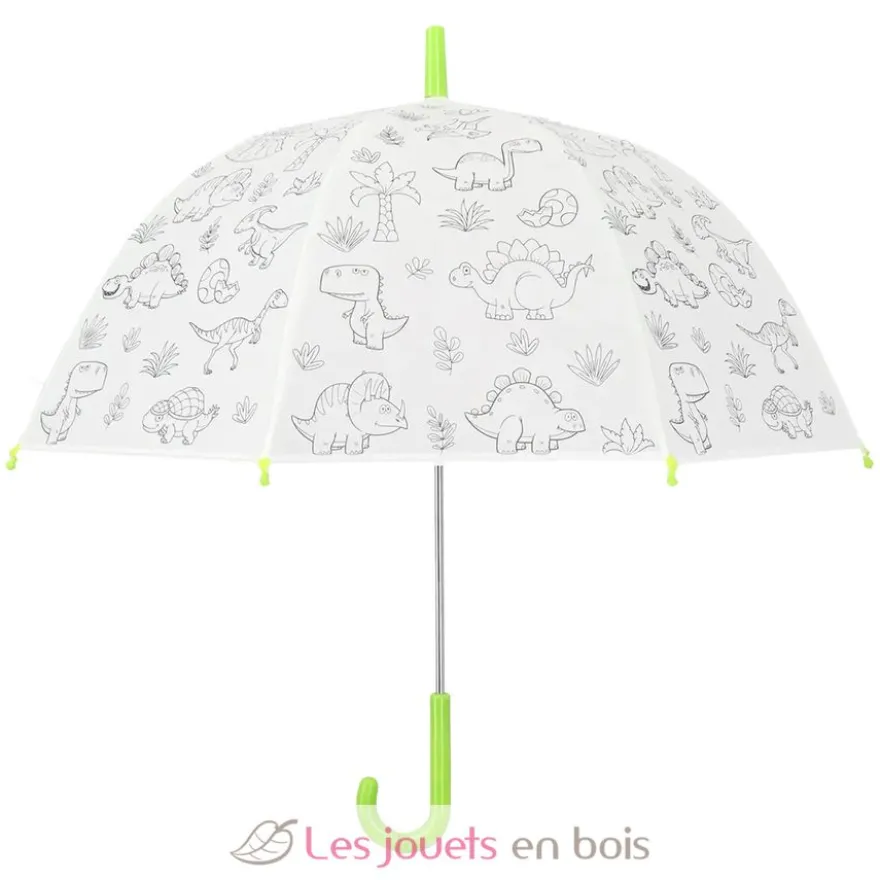 Parapluie blanc à colorier Dinosaures - Esschert Design